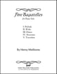 Five Bagatelles piano sheet music cover